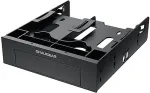 GrauGear Einbaurahmen f&uuml;r 2x 2,5" & 3,5" HDD/SSD in 5,25"