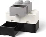 Room Copenhagen LEGO Brick Drawer 8 white - RC40061735