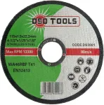 DSDTOOLS L&otilde;ikekettad roostevabale terasele 115 x 1.0 x 22.2 mm - 10 tk komplekt DS3001