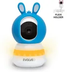 EVOLVEO Baby Monitor LUX - Smart 360&deg; video baby monitor with night vision, crying and motion detection, blue