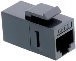 VALUE RJ-45 Keystone Modular Coupler, Cat.6, unshielded, black