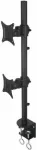 TECHly Double twin desk LCD / LED desk stand 13-27 inch double, black