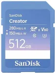 M&auml;lukaart Sandisk CARD Creator SD UHS-II 512GB
