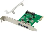 V&otilde;rgukaart CONCEPTRONIC 1xPCIe2.0 Card 2xUSB-A3.0 5Gbps