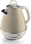 Veekeetja Ariete 2869 Vintage Electric Kettle, Stainless Steel, 1.7 L, Auto Shut Off, 2000 W, for Water, Tea and Herbal Drinks, Pastel Beige