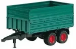 BRUDER Professional Series Tandemaxle Tipping Trailer with Removeable Top (02010)