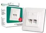 Digitus DN-9001-N - Anschlussdose, unterputz - RJ-45 X 2 (DN-9001-N)