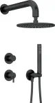 Deante Concealed shower set with overhead shower