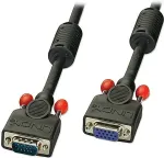 LINDY VGA Kabel M/F schwarz 0.5m HD15 M/F DDC-f&auml;hig