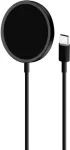 Puro Laadija Magnetic Wireless USB-C, MagSafe, 1m, must
