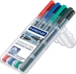 STAEDTLER Perm.Marker Lumocolor duo 4St Box