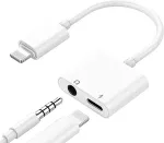 NONAME iPhone Lightning to 3.5 mm Headphone Jack Adapter (double)