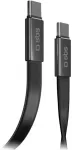 Sbs Kaabel USB-C/USB-C, 60W, 1m, Flat Connector, Black