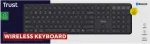 Klaviatuur Trust Vaiya US Black USB + RF Wireless + Bluetooth - keyboard