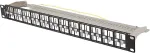 LANBERG EMPTY PATCH PANEL 48 PORTS 1U 19" FTP FOR KEYSTONE MODULES BLACK