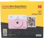 KODAK Digitaalne fotoaparaat KODAK instant-fotoaparaat Mini Shot 3 Retro C300R Pink