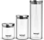 Lamart Klaasist s&auml;ilituspurkide komplekt 3tk LT6025