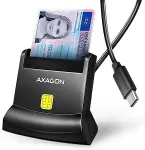 AXAGON CARD READER STAND SMARTCARD/ID/USB-C 1.2M CRE-SM4NC