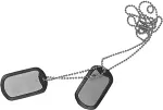 Helikon Stainless steel dog tag,