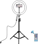 Noname LED Ring Lamp 26 cm With Desktop Tripod Mount Up To 1.1m, Phone Clamp, USB