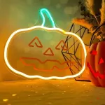 FOREVER Decorative LED neon Pumpkin orange green