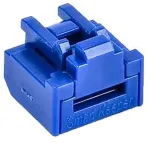 SmartKeeper ESSENTIAL RJ45 Port Lock (NL03), mortise lock color code dark blue, 12 pieces