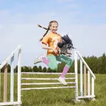 Tootiny Horse on a stick HOPPIHORSE Hobby Horse A3 gray