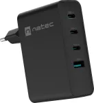 NATEC USB Charger Ribera GAN 3xUSBC + USBA 100W