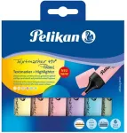 Pelikan tekstimarker 490, pastelne, 6 tk, segu