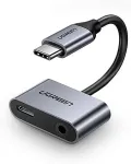 Ugreen 50596 interface hub USB 3.2 Gen 1 (3.1 Gen 1) Type-C Black, Metallic