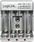 Logilink Battery Charger, 4x AA or 4x AAA and 1x 9V battery