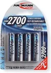 Ansmann 1x2 rech. battery 2700 Mignon AA 2500 mAh