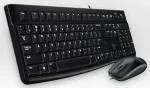 Klaviatuur Logitech USB Keyboard+Mouse MK120 black