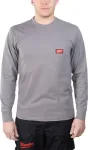 MILWAUKEE LONG SLEEVE POCKET T-SHIRT - LIGHT GREY WTLSGR-S