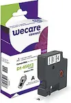 Armor WECARE tape compatible with DYMO S0720530,Black/White,12mm*7m