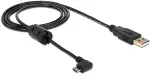 DeLOCK Kabel USB-A Stecker > USB micro-B Stecker gewinkelt 270&deg;