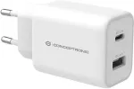 CONCEPTRONIC Ladeger&auml;t 2Port USB-C/-A 33WPD3.0/PPS ws