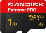 M&auml;lukaart Sandisk Extreme Pro microSD UHS-I 1TB MicroSD 250MB/s (Read) / 170MB/s (Write)