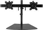 Startech .com Dual Monitor Stand- 2-Display Mount - Verstellbarer Arm f&uuml;r LCD-Display - Kunststoff, Stahl - Schwarz - Bildschirmgr&ouml;&szlig;e: 61 cm (24) - f&uuml;r Standfu&szlig;montage geeignet (ARMBARDUO)