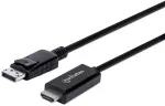 Manhattan 4K@60Hz DisplayPort auf HDMI-Kabel 1,8m schwarz