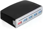 Delock HUB USB 3.0 4 Port extern 1 Port USB Strom intern / extern