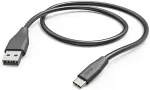 Hama Kaabel USB A - USB C, 1,5m, must