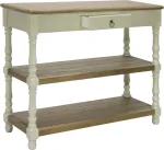 Home4you Abilaud SAMIRA 97x35xH80,5cm, antiikvalge/naturaalne