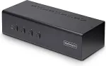 StarTech.com 4-Port KVM Switch Dual Monitor DisplayPort 4K 60Hz 2x USB 3.0 2x USB 2.0 Hotkey/Drucktasten KVM Umschalter 4 PC 2monito