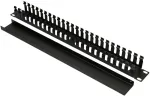 Extralink Kabelorganisator, 1U 19" mit Metallabdeckung