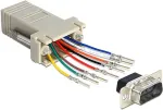 Delock Adapter Sub-D 9 Pin male > RJ45 female assembly kit - Serieller Adapter - RJ-45 (W)