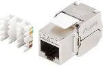 V&otilde;rgukaart LANBERG KEYSTONE MODULE WITHOUT TOOLS RJ45 CAT.7 FTP 180&deg;