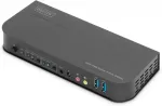 Digitus KVM-Switch, 2-Port, HDMI 4K, Metallgeh&auml;use