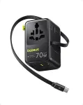 BASEUS EnerCore CG11 Charger Retractable 2AC+2U + 70W, Black