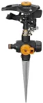 FISKARS 1027029 water sprinkler Pulse water sprinkler Metal Black, Orange